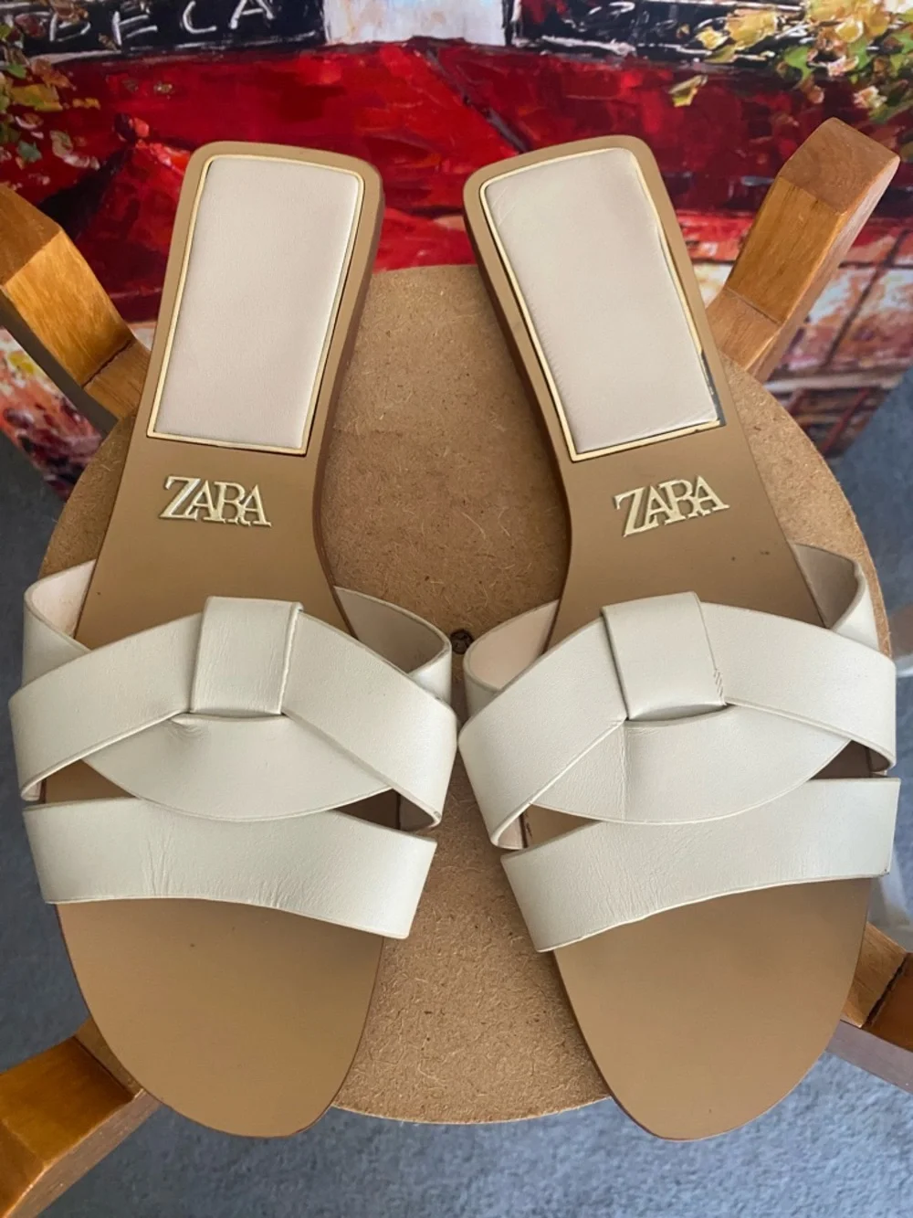 Zara  slides size 9.5 - Picture 2 of 8